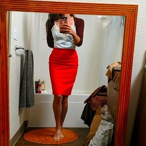 Scarlet '60s high waisted pencil skirt